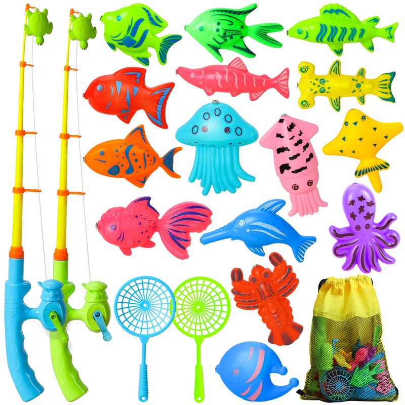 TOY Life Magnetic Fishing Game for Kids 3-5 with 2 Toddler Fishing Poles 3