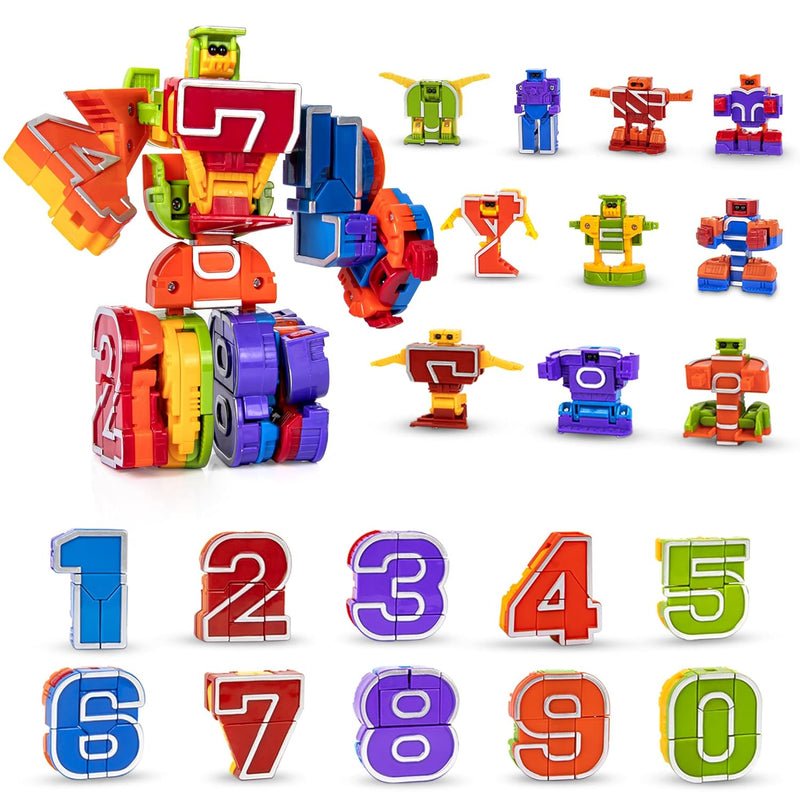 Number Bots Toys For Kids, Number Robots Block, Preschool Learning Activiti