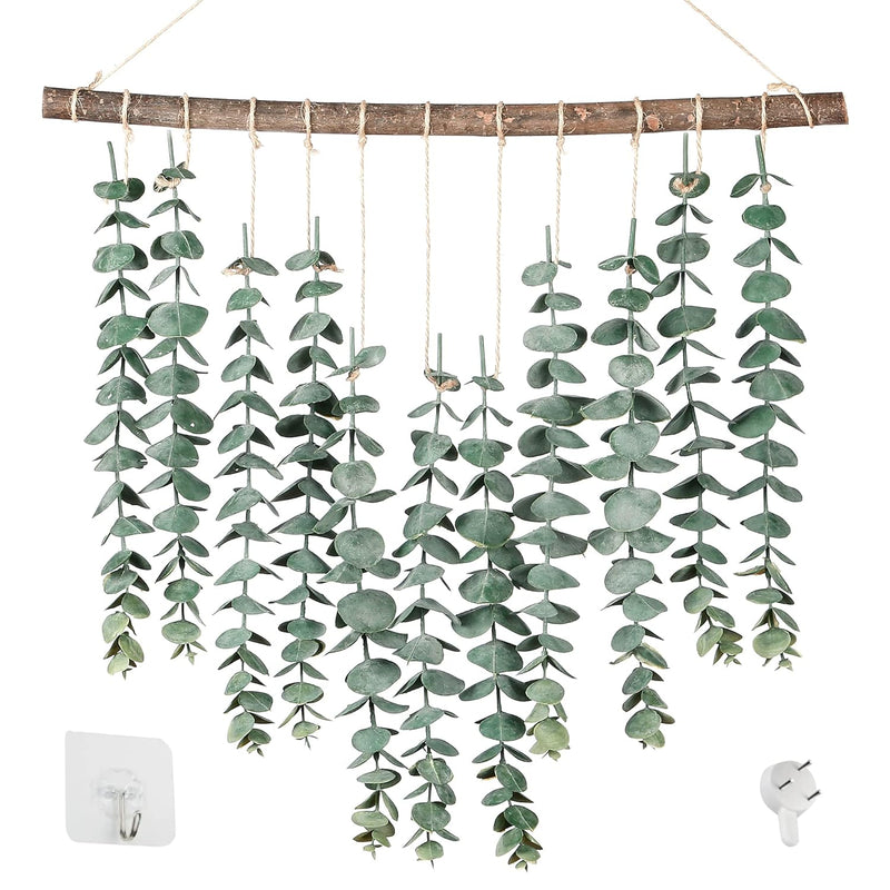 17.7‘’Eucalyptus Wall Hanging Artificial Eucalyptus Plant Fake Greenery Vine B