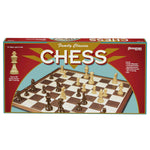 Family Classics Chess By - With Folding Board And Full Size Chess Pieces
