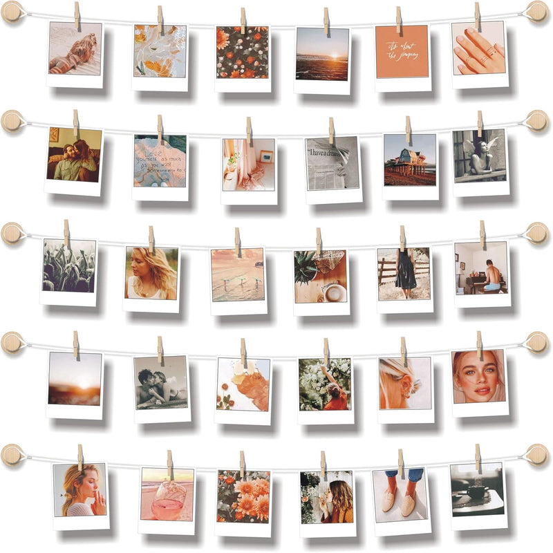 Hanging Photo Display Room Wall Decor - Sculptural Picture Frames Collage - 5