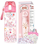 20 oz Decorate Your Own Water Bottle Kit with Glitter Gems & Unicorn Stickers