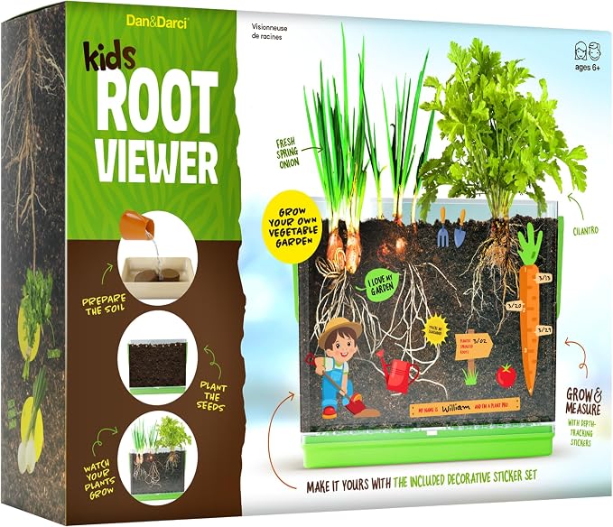 Root Viewer Growing Kit for Kids with Seeds & Soil