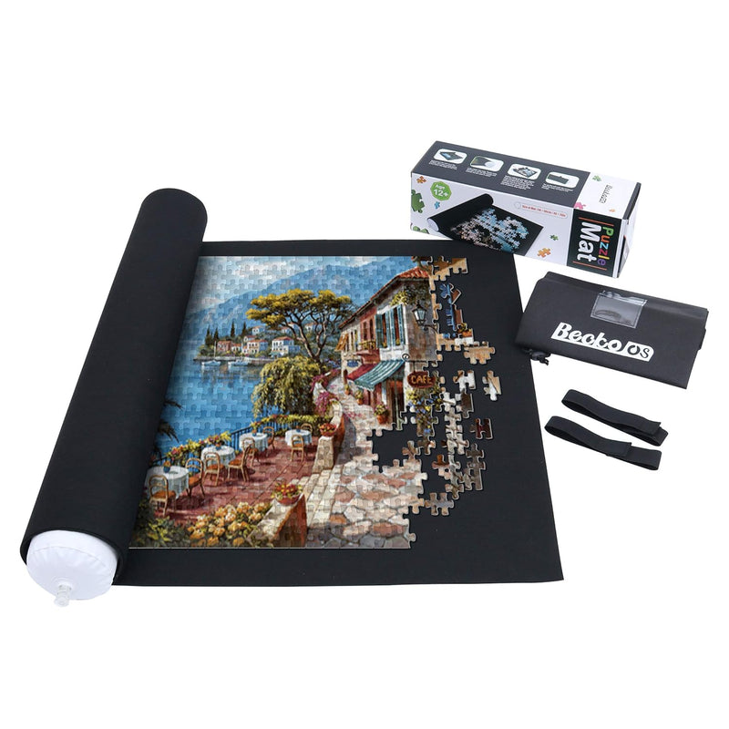 Becko US Puzzle Mat Roll Up Puzzle Mats for Jigsaw Puzzles Puzzle Roll Up M