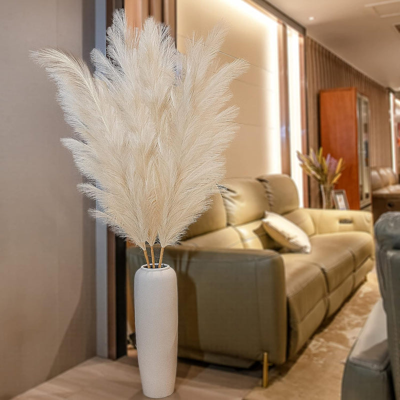 71" Large Pampas Grass Decor Tall, Faux Pampas Grass, Pompous Grass Large, Flu