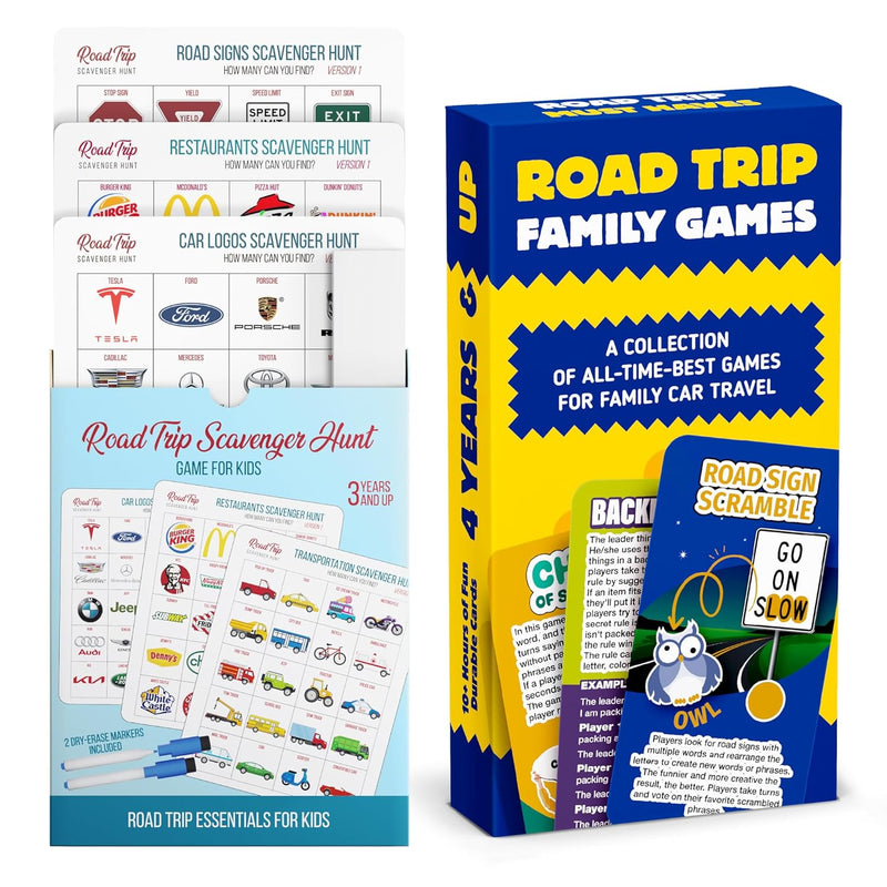 Road Trip Family Games And Car Bingo Bundle