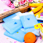 10pcs Ice packs for Lunch Box - Freezer Ice packs - Slim Long Lasting Cool Packs for Lunch Bags and Cooler, Poker Design (Heart)