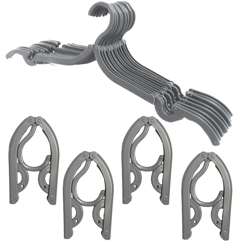 12 Pcs Travel Hangers Foldable For Suitcase Collapsible Hangers Foldable Hangers