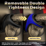 Silicone Penis Ring Cock Ring Set, 2In1 Cockring Ergonomics Adjustable Tightness For Harder Erections Enhanced Long Lasting Stronger For Longterm Wear, Adult Sex Toys For Men Or Couple Pleasure