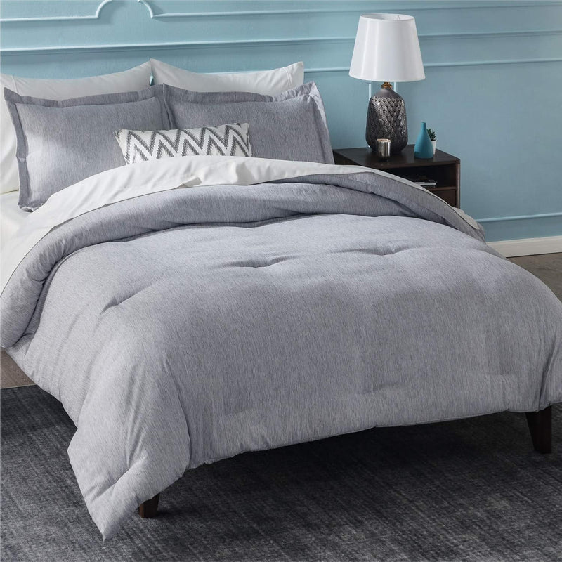 Queen Comforter Set Grey- Bedding Comforter Sets, Gray Bedding Set Cationic Dy
