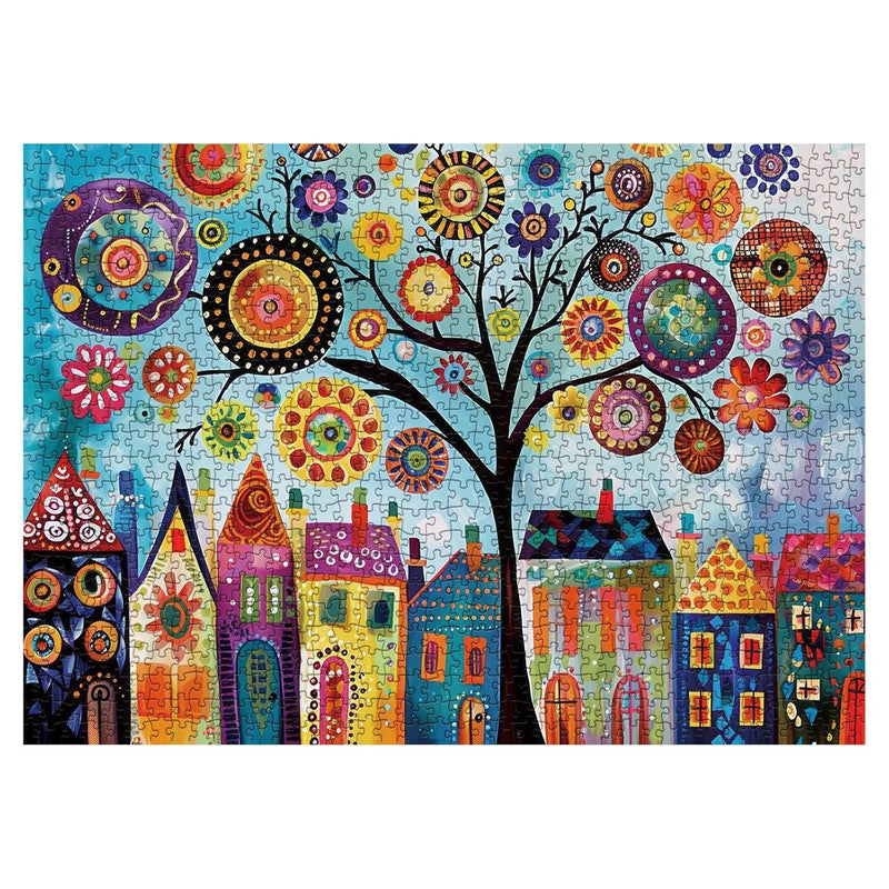 Tree Of Life Puzzles For Adults 1000 Pieces, Colorful Jigsaw Puzzle, Art Pu