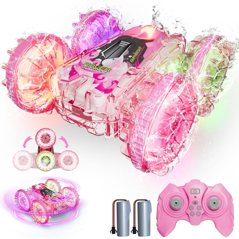 Amphibious Remote Control Car For Water Or Land Play, Rc Car For Kids Girls Wi