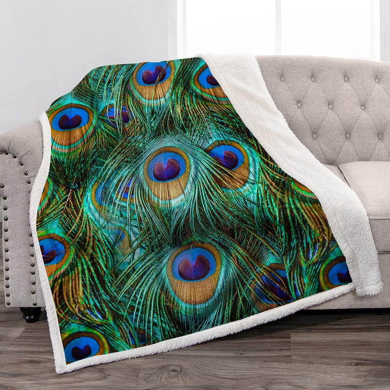 Peacock Blanket Gifts For Peacock Lovers Women Men Mom Girls Christmas Birthda