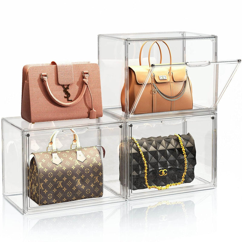 Clear Purse Storage Organizer For Closet, 3Packs Handbag Storage Organizer, Acry