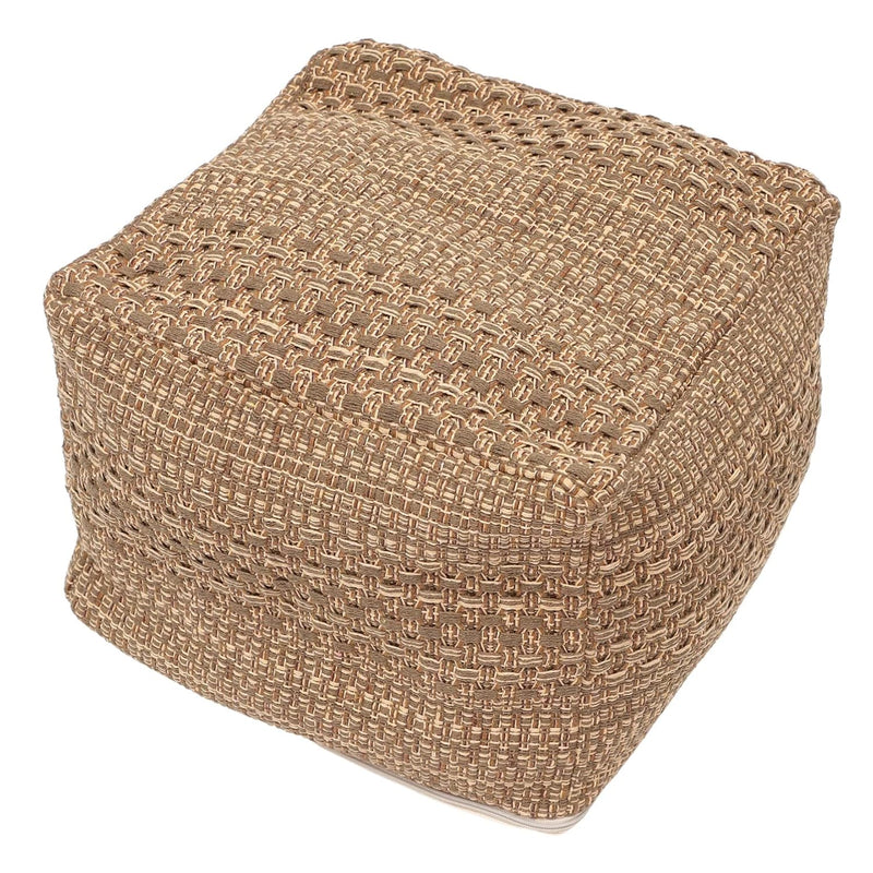 Square Foot Stool Handmade Floor Pouf Ottoman, Storage Floor Cushion Footstool