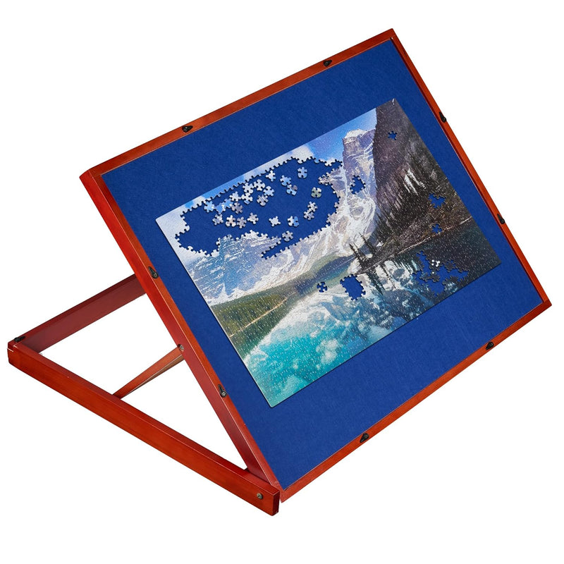 1500 Piece Wooden Jigsaw Puzzle Table Puzzle Easel With Wooden Cover, Adjustab