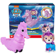Paw Patrol Aqua Pups Coral And Seahorse Action Figures Set Kids Toys For
