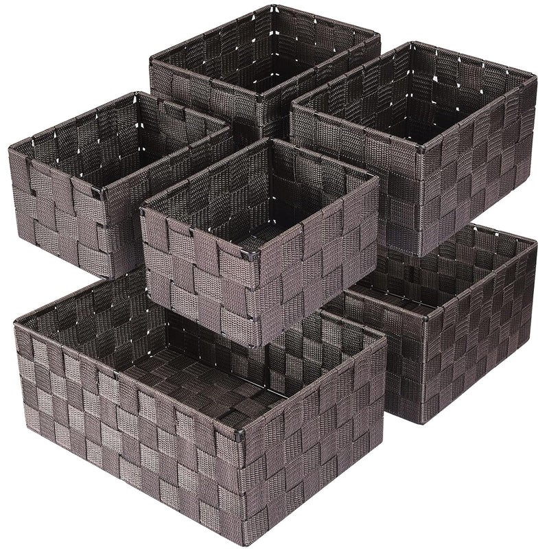 Woven Storage Baskets, Storage Bins, Cube Basket Container Baskets Storage Boxes