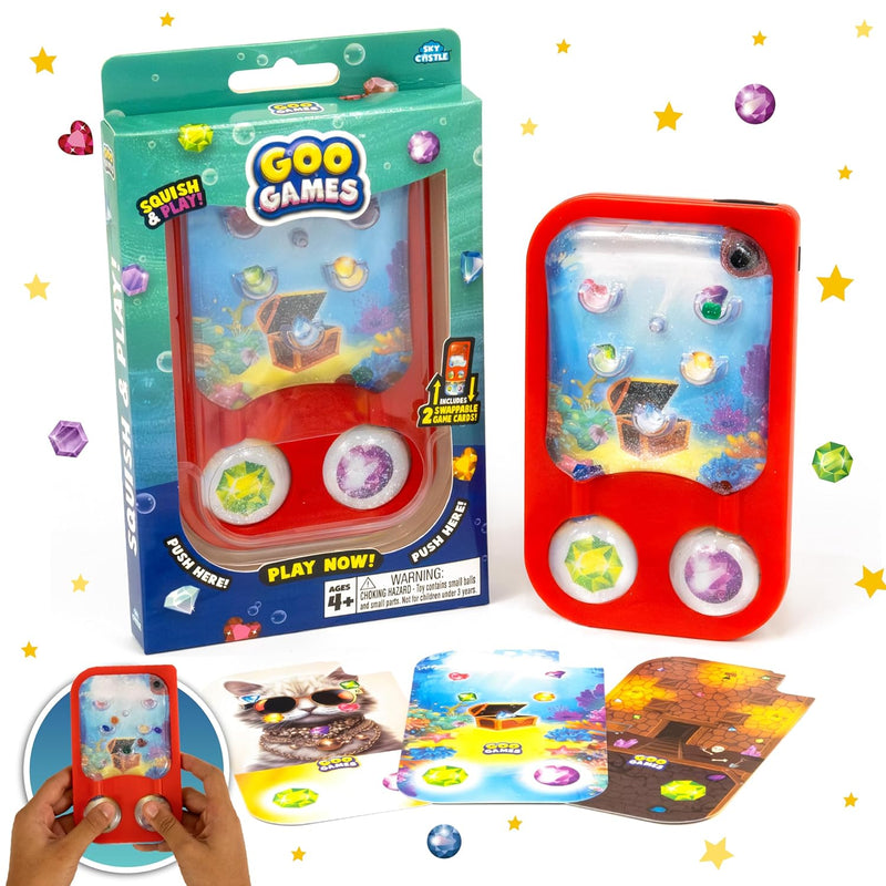 Googames, Hand Held Water Games With Floating Treasures, Sensory Fidget Gam