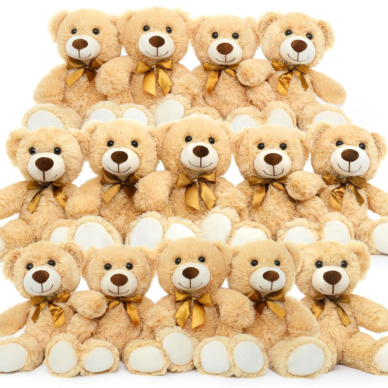 MorisMos 14 Packs Bulk Teddy Bears, Small Teddy Bear Bulk Stuffed Animal, S