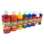 Cra-Z-Art Washable Classic Paint Bulk Pack 8 Count Assorted Colors 4oz Each Bottle