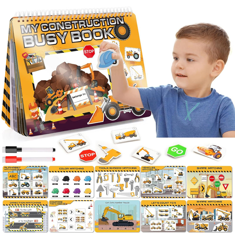 Montessori Busy Book Learning Toys For 2 3 4 5 Year Old Toddlers,Newest Con