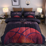Basketball Comforter Sets Full For Boys Teens,3D Sports Basketball Bedding,Sof