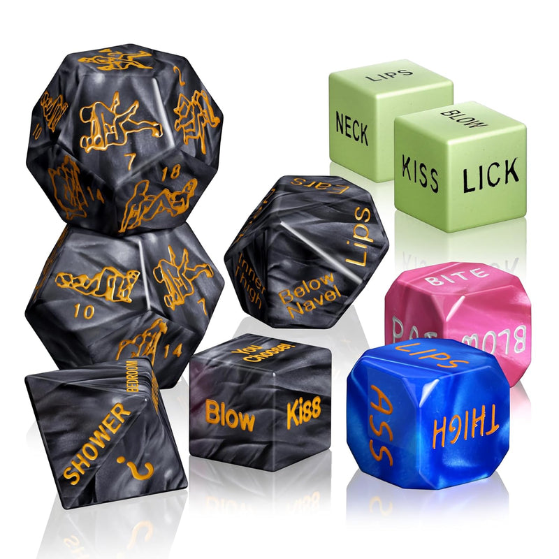Sex Toys Position Sex Game Sex Dice,Adult Couple'S Game Sex Dice Sex Toys For Bedroom Pleasure -Sex Position Dice With Sex Pictures For Date-Night Fun Couple Games 9Pcs Sex Dices Novelties