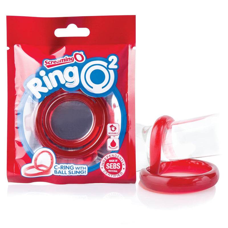 Ringo2 Cock Ring - Penis Ring - Couple Sex Toys - Dick Rings For Mutual Pleasure - Cockring - Red