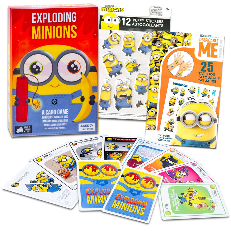 Exploding Card Game Party Activities Bundle Includes Exploding Board Game P