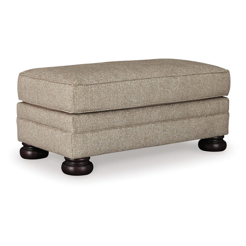 Signature Design By Ashley Kananwood New Traditional Rectangular Ottoman, Ligh