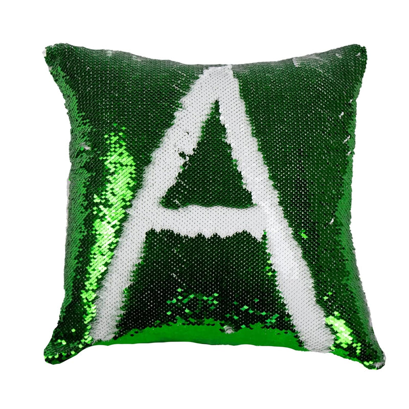 Sublimation Sequin Pillow Case Blanks 16''X16'' 4Pcs Green Flip Reversible Mer