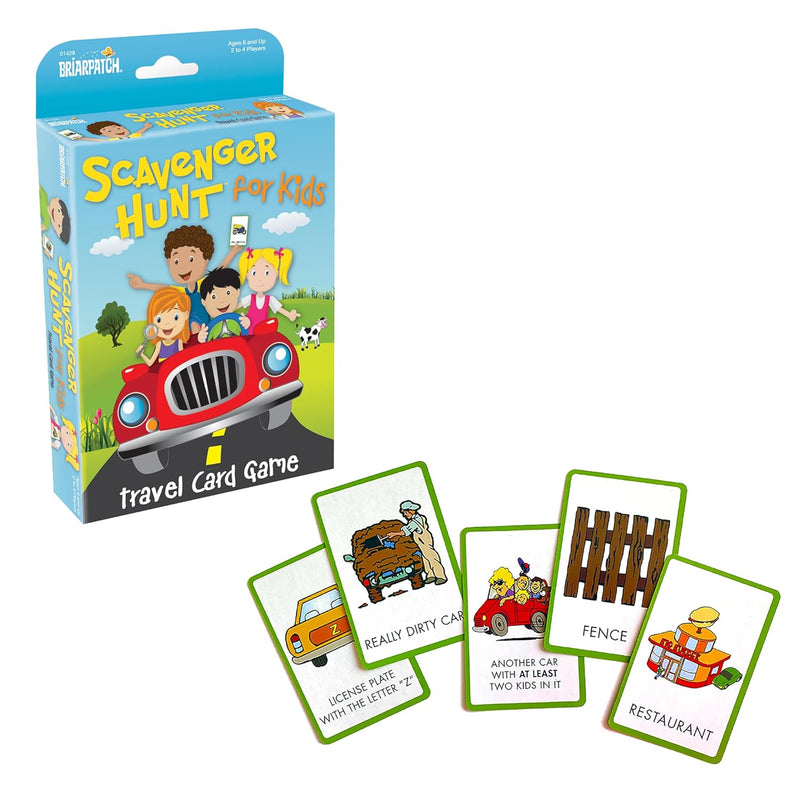 Briarpatch Travel Scavenger Hunt Card Game for Kids, Activities for Family