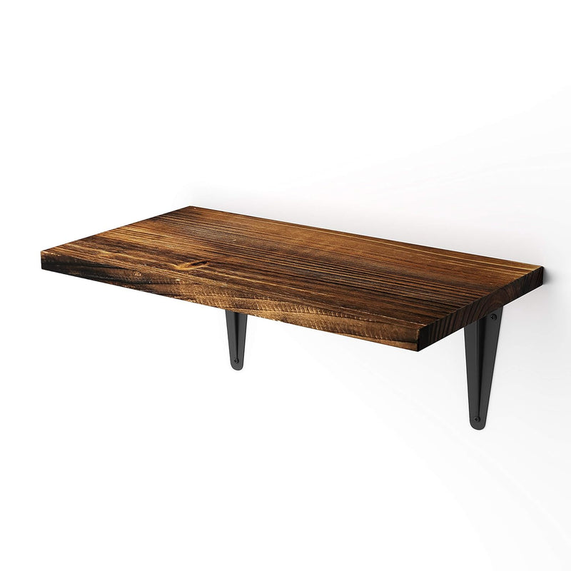 Floating Shelves Wall Mounted, Rustic Wood Wall Shelf For Bedroom, Bathroom, L