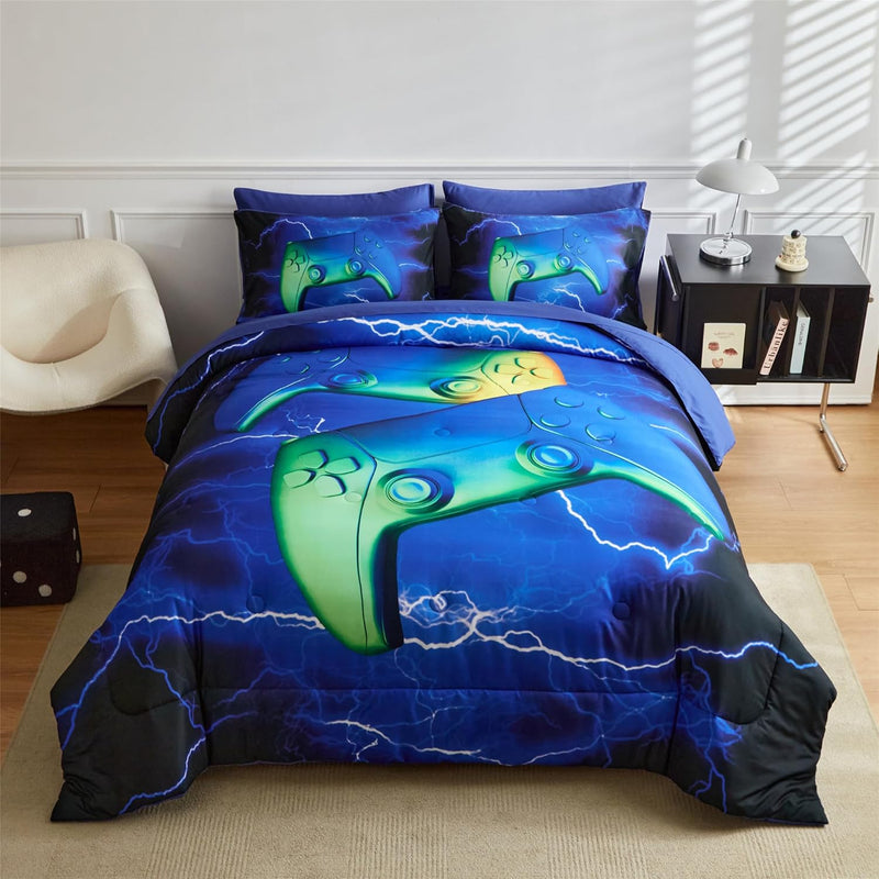 Astronaut Comforter Set, 3D Planet Bedding Twin Set For Kids Boys Girls Teens