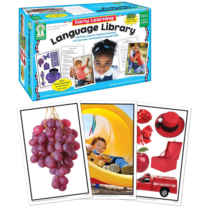 Key Education 160 Early Learning Toddler Flash Cards Ages 3+, Photographic