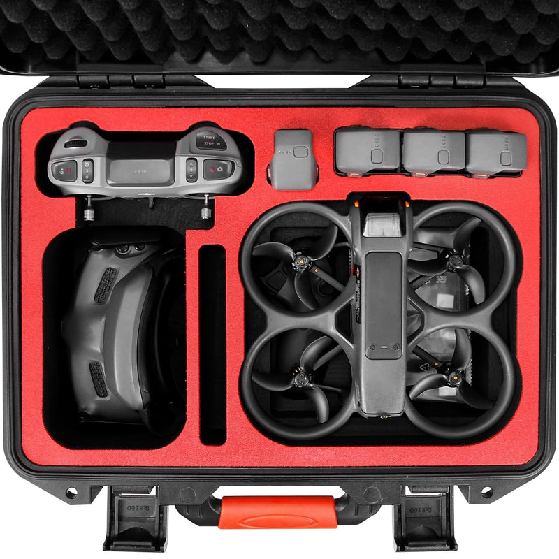Hard Case For Dji Avata 2 Drone/Fly More Combo, Waterpoof Avata 2 Carrying Cas