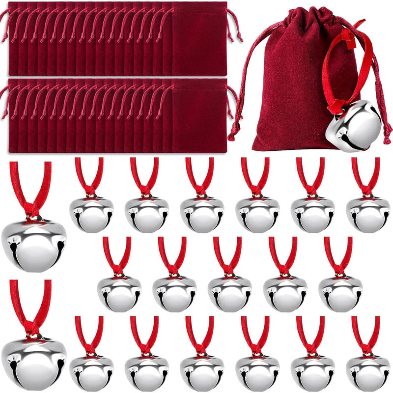36 Set The Polar Santa Sleigh Bell Gift Christmas Reindeer Bell Believe Bell O