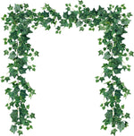 3 Pcs Artificial Ivy Vines Kit 6.4Ft Odorless Silk Ivy Garland with Green Leaves Fake Hanging Plants Artificial Greenery Decor for Wedding Home Wall Party Indoor Outdoor Decoration