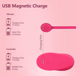 Clitoral & G-Spot Vibrator with Remote Control, 10 Modes, LCD Display for Couples