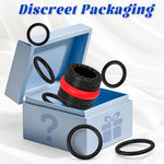 Penis Ring Set for Men, 8 Sizes, Silicone Cock & Ball Stretcher for Erection Aid