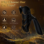 Men's Vibrating Stamina Trainer with 10 Modes – Handheld Male Stroker Toy