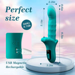 Thrusting & Vibrating Rabbit Vibrator – G Spot, Clit & Anal Stimulation, LCD Display