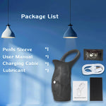 Vibrating Penis Sleeve & Cock Ring for Couples – Erection Enhancer & Stimulation
