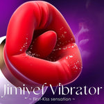 3-in-1 Sucking & Licking Vibrator – Mouth-Shaped Clitoral, Nipple & G-Spot Stimulator