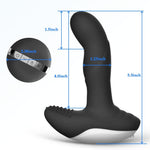 Wiggle Motion Prostate Massager Anal Plug, Vibrating Male Anal Sex Toys for Men Women Couples Adult Sex Pleasure, Remote Control Anal Toy Vibrator Stimulator Butt Plug for P spot & G spot Play