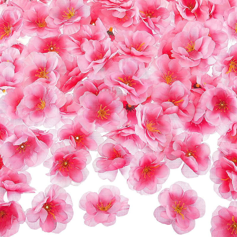 150 Pieces Artificial Fake Silk Cherry Blossom Heads Cherry Blossom Petals For