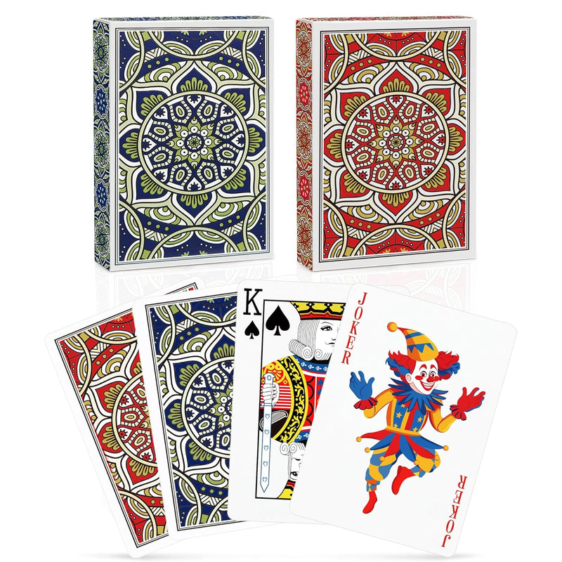 Playing Cards 2 Pack Deck Of Cards,Standard Poker Cards Professional Set,Fu