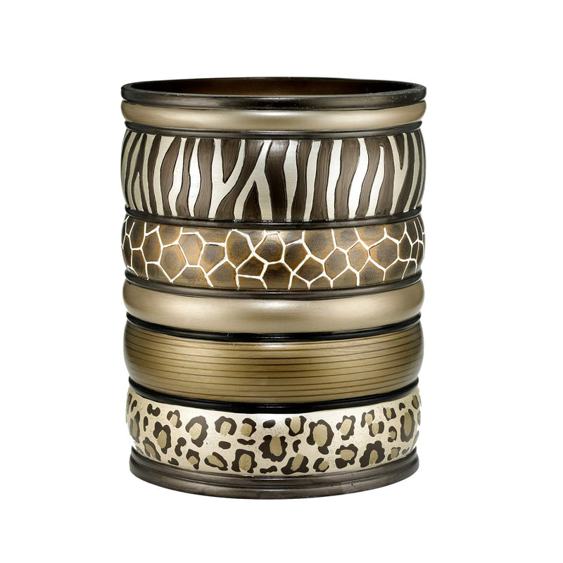Safari Stripes, Waste Basket, Chocolate