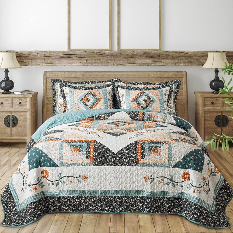 Queen Size Quilt Sets, Soft Bedspread Queen Size Lightweight Queen Quilt Farmh